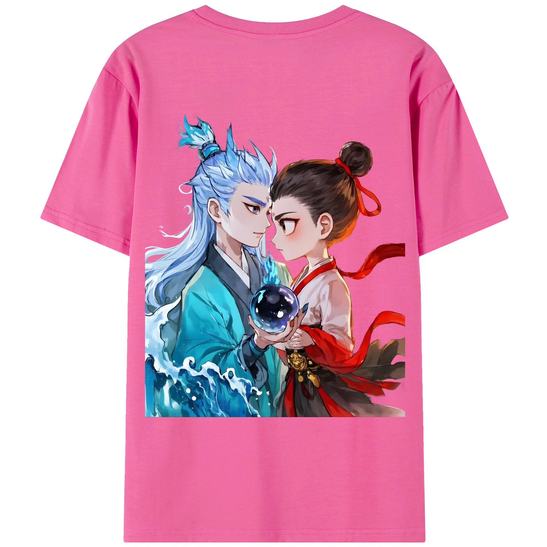（画像用） Ne Zha 2 ナタ 魔童の大暴れ レディース半袖Tシャツ(バックプリント)